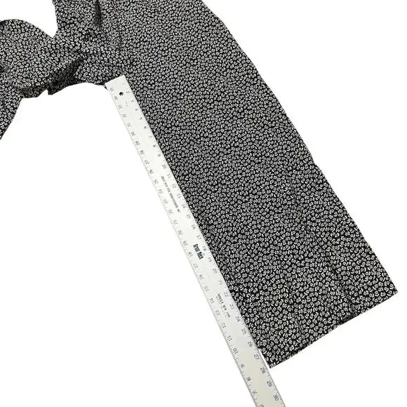 Madewell Jumpsuit XXS Black Floral Lucie Wide-Leg Micro Daisy Sweetheart - Picture 3 of 12